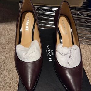 Coach Women's Deep Burgundy Heels